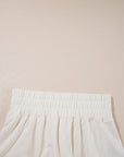 Solid Cropped Tee & Ruffle High Waist Skort Set