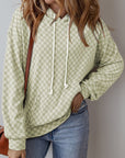 Harper Print Kangaroo Drawstring Hoodie