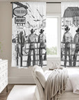 Cowboy Ranch Window Curtain 52"x63" Made in America