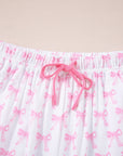 Bow Tie Shirt and Pants Pajama Set