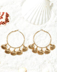 Lyra Vacation Shell Hoop Earrings
