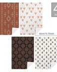 Baha Ranch Highlands Southwest Set of 4 Kitchen Dish Towels Made in America