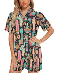 Cactus Obsessed Women's Western Pajama Set