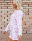 Malani Leopard Pullover and Shorts Set