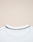Clare Contrast Stitching Oversize Sweatshirt