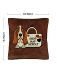 Baha Ranch Basset Hound Shop Nap Repeat Pillow Case Made in America