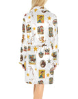 Baha Ranch Vintage Cowgirl Collage Women's Western Bath Robe