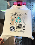 Punchy Collage Tee or Crewneck