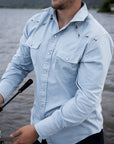 Ukulele And Longboard Embroidered Western Shirt