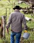 Waimea Overshirt Brown Charcoal Palaka