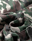 Camo Denim Cargo Wide Leg Pants