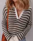 Paris Collared Pullover Chic Sweater