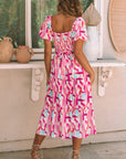 Dalia Smocked Ruffle Tiered Dress