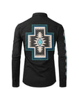 Southwestern Cross Unisex Western Button Up