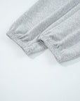 Solid Quarter-Zip Top and Drawstring Pants Set
