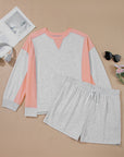 Lilliana Colorblock Pullover Casual PLUS Shorts