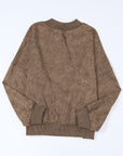 Mineral Wash Drop Shoulder Crewneck Sweatshirt
