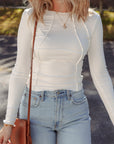 Astrid Knit Slim Fit Long Sleeve Top