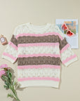 Leilani Crochet Half Sleeve Sweater