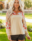 Azari Plaid Patchwork Casual Top
