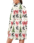 Baha Ranch Praying Cowboy Christmas Western Cowgirl Satin Robe