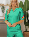 Anaya Collared Short Sleeve Top