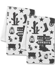 Wild West Cowboys Set of 2 Dish Towels Made in America