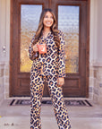 Baha Ranch Retro Pop Western Leopard Pajamas Set