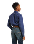 Boy's Classic Long Sleeve Button Up - Maritime Blue