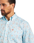 Wrinkle free yariel classic fit - Crystal Blue