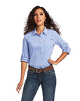 BLUE/WHITE CHECKER VentTEK Stretch Shirt