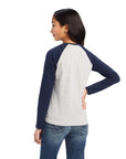REAL Farm Shirt-HEATHER GREY/NAVY ECLIPSE