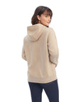REAL Shield Logo Hoodie-DARK OATMEAL HEATHER