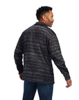 Caldwell Printed Shirt Jacket-MEDIUM GREY SOUTHWEST