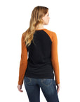 REAL Baseball Shirt-BLACK/ROASTED PECAN