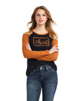 REAL Baseball Shirt-BLACK/ROASTED PECAN