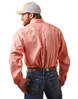 Wrinkle Free Solid Pinpoint Oxford-Peach Echo