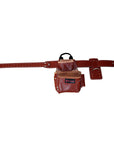 HILASON Leather Tool Bag Construction Handyman Farmers Organizer Storage Bags For Men Electrician Tools Home & Wood Work