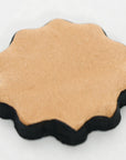 Hilason Plain Scalloped Leather Rosette Concho Saddle Tack Tan 1-1/4 "