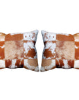 Hilason Cowhide Leather Hair-On Patchwork Cushion Pillow Cover