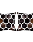 Hilason Cowhide Leather Hair-On Patchwork Cushion Pillow Cover