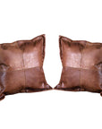 Hilason New Genuine Antique Vintage Leather Pillow Cushion Cover