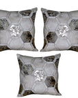 Hilason Cowhide Leather Hair-On Patchwork Cushion Pillow Cover