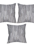 Hilason Cowhide Leather Hair-On Patchwork Cushion Pillow Cover