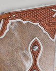 Hilason Western Bull Riding Chinks Chaps Adult Pro Rodeo Bronc Leather Natural