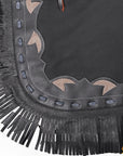 Hilason Western Adult Pro Rodeo Bronc Bull-Riding Genuine Leather Chinks Chaps