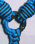 Hilason Horse Breast Collar Braided Paracord Pink / Black