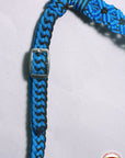 Hilason Horse Breast Collar Braided Paracord Pink / Black