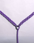 Hilason Horse Breast Collar Braided Paracord Pink / Black