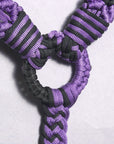 Hilason Horse Breast Collar Braided Paracord Pink / Black